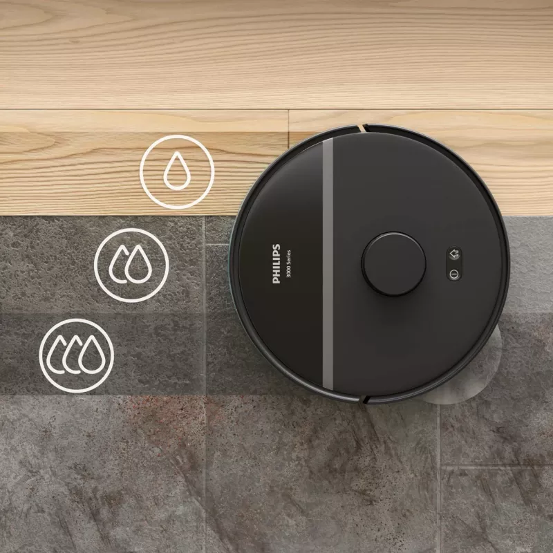 Philips 3000 Series HomeRun Aqua XU3000/01 Robot putekļsūcējs ar mitrās tīrīšanas funkciju