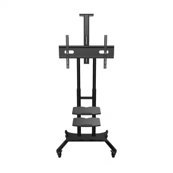 TV statīvs uz grīdas ONKRON TS1881-B 50 collu–86 collu ekrāniem, 105,9 kg ietilpība, VESA 200x200–800x500, augstums 1350–1650 mm, melns
