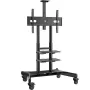 TV statīvs uz grīdas ONKRON TS1881-B 50 collu–86 collu ekrāniem, 105,9 kg ietilpība, VESA 200x200–800x500, augstums 1350–1650 mm, melns