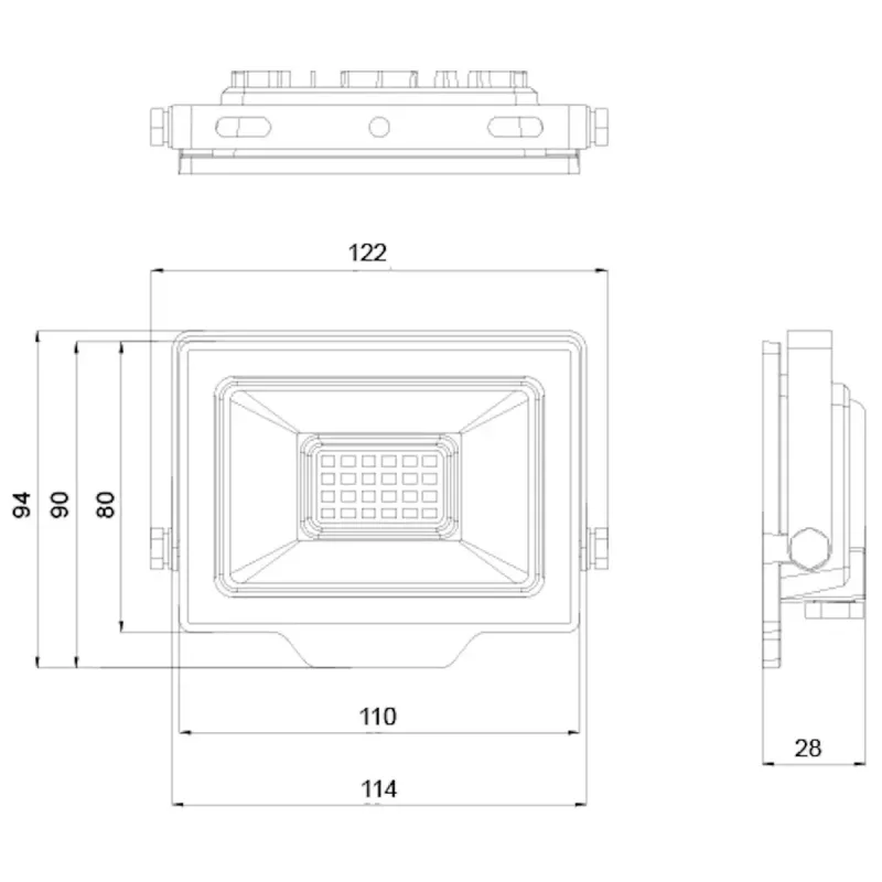 Āra LED prožektors OLLO VS121C-20W-RGB 20W 1900 lm RGB