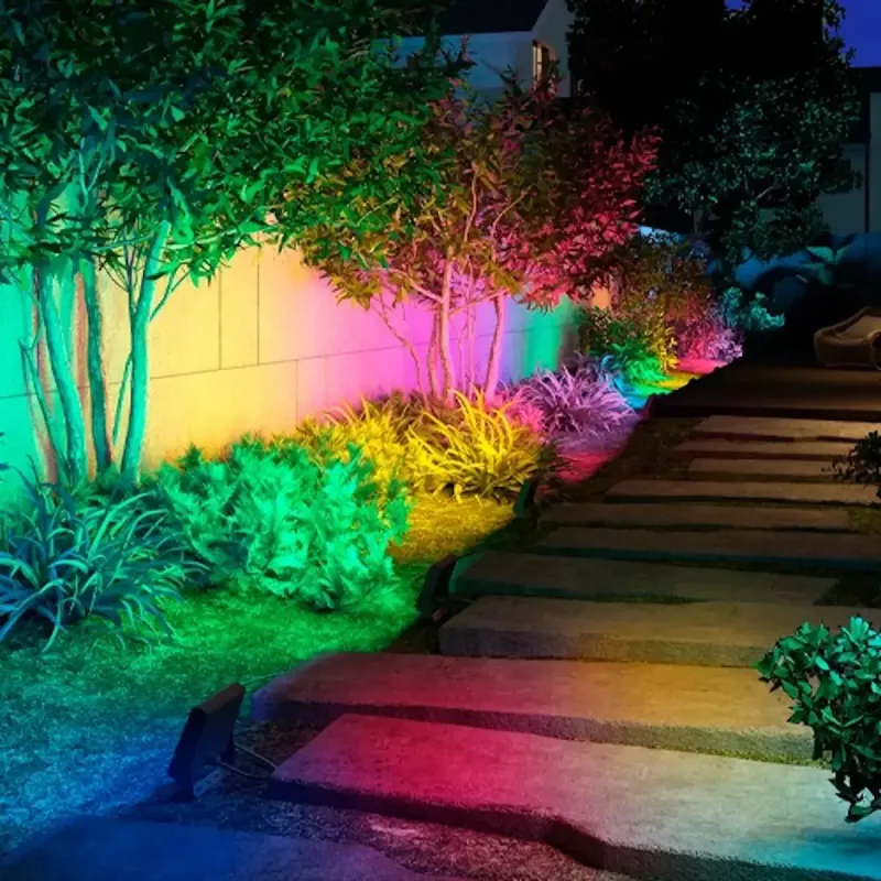 Āra LED prožektors OLLO VS121C-50W-RGB — 50 W, 4750 lm, RGB