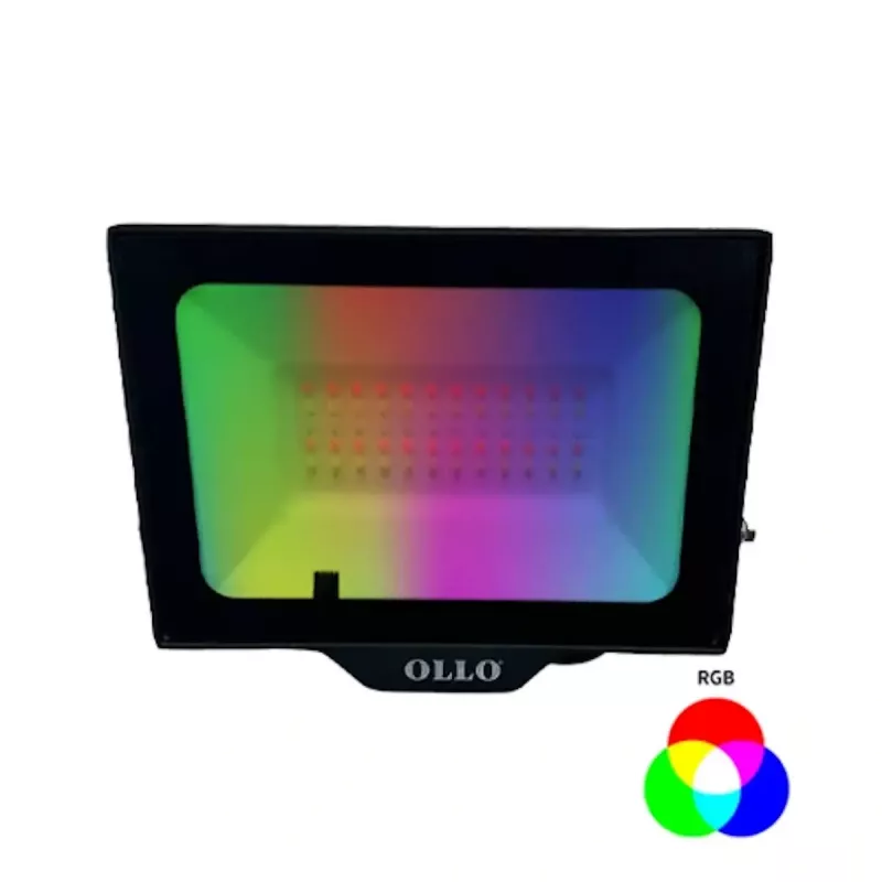 Āra LED prožektors OLLO VS121C-50W-RGB — 50 W, 4750 lm, RGB