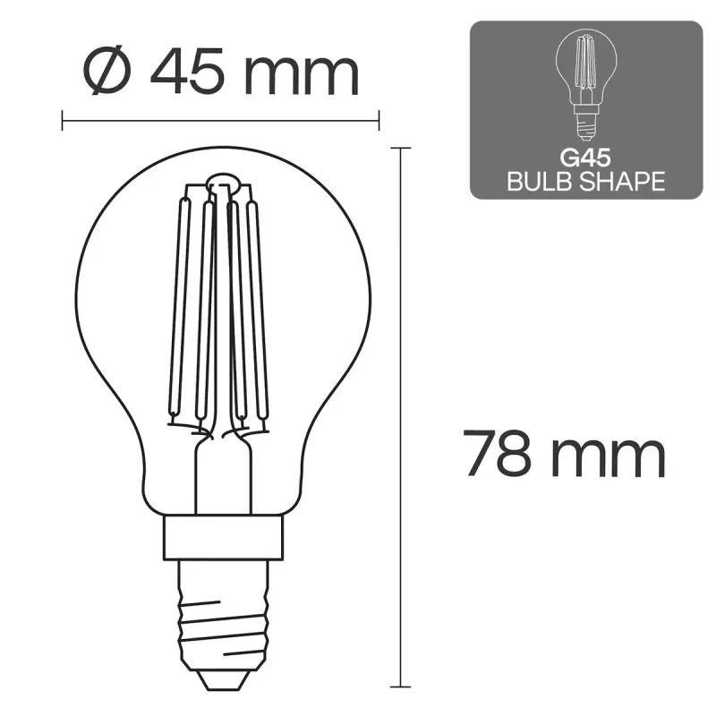 LED spuldze VISIONAL VS-B-2, 4 W, 520 lm, silta balta/auksta balta opcijas