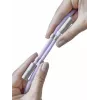 Intenso USB-C uzlādes štrope telefona kaklarotas kabelis 60 W ātrā uzlāde regulējams garums 1,65 m neilons violeta