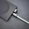 Intenso USB-C uzlādes štrope tālruņa kakla siksnas kabelis 60 W ātrā uzlāde regulējams garums 1,65 m neilons zaļš