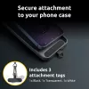 Intenso USB-C uzlādes štrope tālruņa kakla siksna kabelis 60W ātra uzlāde regulējams garums 1.65m neilons neona rozā