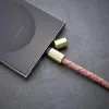 Intenso USB-C uzlādes auklas telefona kaklarotas kabelis 60W ātrā uzlāde regulējams garums 1,65m neilons daudzkrāsains