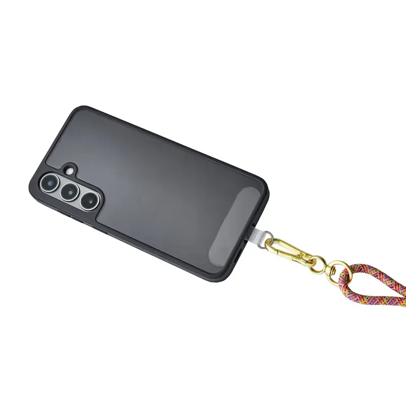 Intenso USB-C uzlādes auklas telefona kaklarotas kabelis 60W ātrā uzlāde regulējams garums 1,65m neilons daudzkrāsains
