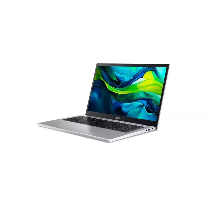 Klēpjdators Acer Aspire Go 15 AG15-32P-373M — Intel Core 3 N355, 15,6 collu FHD, 16GB DDR5, 512GB SSD, Windows 11 Home, Sudraba