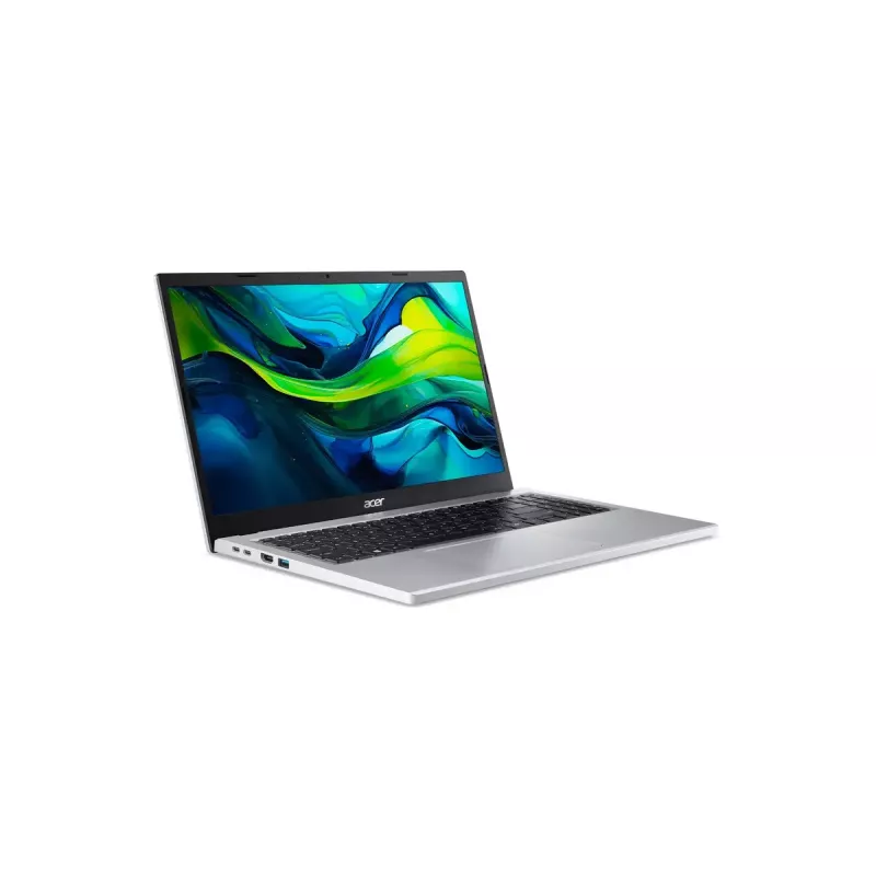 Klēpjdators Acer Aspire Go 15 AG15-32P-373M — Intel Core 3 N355, 15,6 collu FHD, 16GB DDR5, 512GB SSD, Windows 11 Home, Sudraba