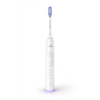 Sonic zobu birste Philips Series 7100 HX7420/01 — 62 000 kustību/min, 4 režīmi, spiediena sensors, Bluetooth, atkārtoti uzlādējama (balta)