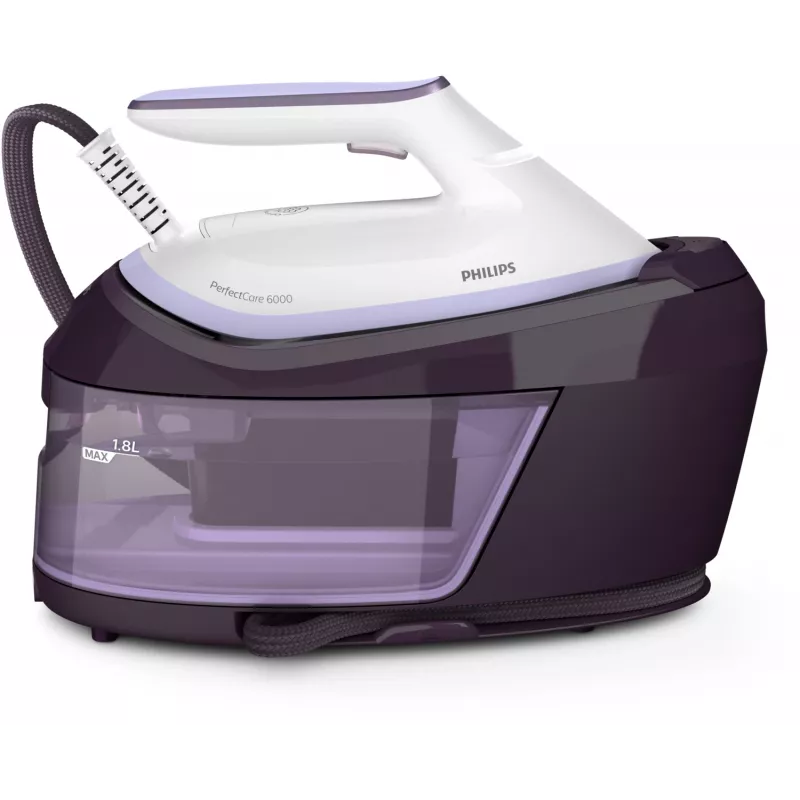Tvaika gludināšanas stacija Philips PSG6024/30 — 2400 W, 500 g/min tvaika pastiprinājums, 1,8 L tvertne, SteamGlide Plus zole