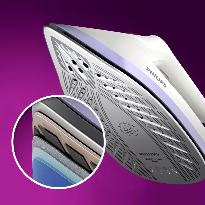 Tvaika gludināšanas stacija Philips PSG6024/30 — 2400 W, 500 g/min tvaika pastiprinājums, 1,8 L tvertne, SteamGlide Plus zole