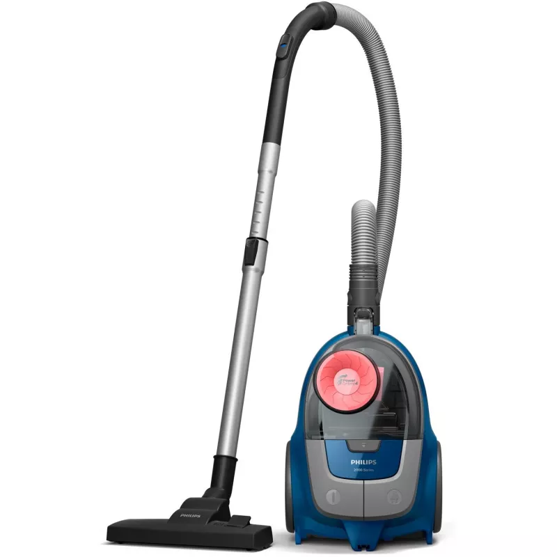 Cilindriskais putekļsūcējs Philips 2000 series XB2123/09 — 850 W, 1,3 L cikloniskais, paklājiem un cietajām grīdām