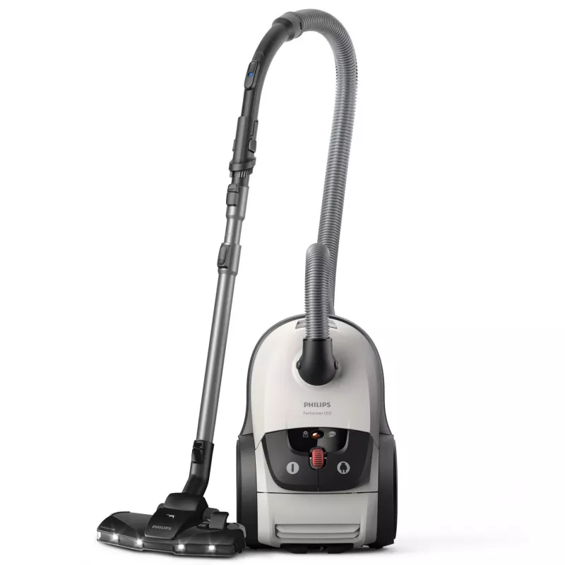 Cilindrs vertikāls putekļsūcējs Philips 8000 sērija XD8142/12 — 900 W, 4 L putekļu maisiņš, HEPA, 12 m darbības rādiuss