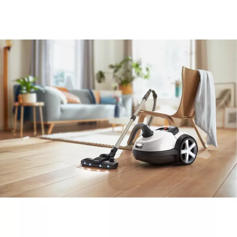 Cilindrs vertikāls putekļsūcējs Philips 8000 sērija XD8142/12 — 900 W, 4 L putekļu maisiņš, HEPA, 12 m darbības rādiuss