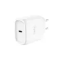 TRUST Maxo 45W USB-C GaN lādētājs, 45 W, USB-C izeja, 20 V maks., 2 m kabelis, balts