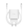 TRUST Maxo 45W USB-C GaN lādētājs, 45 W, USB-C izeja, 20 V maks., 2 m kabelis, balts