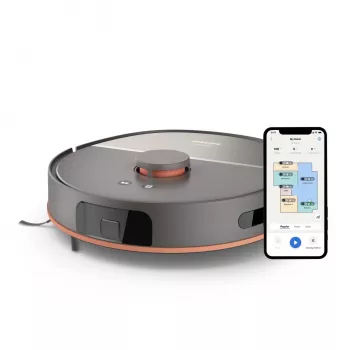 Robotputekļsūcējs Philips XU5000/10 — 0,26 L putekļu maiss, Li‑Ion 4800 mAh, 200 min darbības laiks