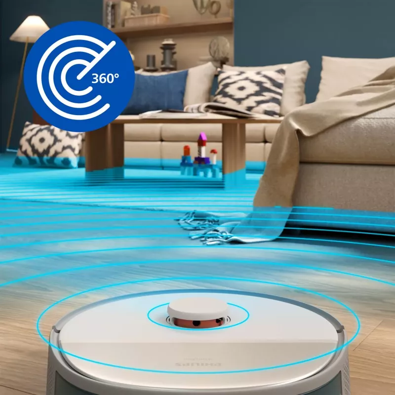 Robotputekļsūcējs Philips XU5000/10 — 0,26 L putekļu maiss, Li‑Ion 4800 mAh, 200 min darbības laiks