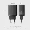 Vention FERW0-EU 65W iekštelpu maiņstrāvas ātrais lādētājs portatīvajam datoram, viedtālrunim, planšetdatoram, viedpulkstenim, austiņām, 2× USB-C, balts