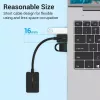 Vention 2 portu USB ārējā skaņas karte 0,15 m, melna, 2.1 kanāli, 16 biti