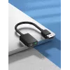 Vention 2 portu USB ārējā skaņas karte 0,15 m, melna, 2.1 kanāli, 16 biti