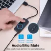 Vention USB 2.0 ārējais stereo skaņas adapteris ar skaļuma regulēšanu 0,15 m melns ABS