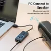 Vention USB 2.0 ārējais stereo skaņas adapteris ar skaļuma regulēšanu 0,15 m melns ABS