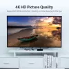 HDMI sadalītājs Vention 1 ieeja 4 izejas 4K@30Hz zelta alumīnija sakausējums