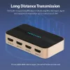 HDMI sadalītājs Vention 1 ieeja 4 izejas 4K@30Hz zelta alumīnija sakausējums