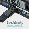 Vention DisplayPort vīrišķais uz HDMI sievišķo adapteris melns DP HDMI zelta pārklājums