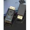 Vention DisplayPort vīrišķais uz HDMI sievišķo adapteris melns DP HDMI zelta pārklājums