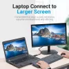 DisplayPort–HDMI adapteris Vention HBOB0, DisplayPort spraudnis (vīrišķais) uz HDMI ligzdu (siev. veida), melns, apzeltīti kontakti