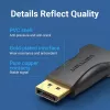 DisplayPort–HDMI adapteris Vention HBOB0, DisplayPort spraudnis (vīrišķais) uz HDMI ligzdu (siev. veida), melns, apzeltīti kontakti