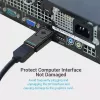 DisplayPort–HDMI adapteris Vention HBKB0 — DP spraudnis uz HDMI ligzdu, melns, ar zeltītiem kontaktiem