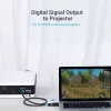 DisplayPort–HDMI adapteris Vention HBKB0 — DP spraudnis uz HDMI ligzdu, melns, ar zeltītiem kontaktiem