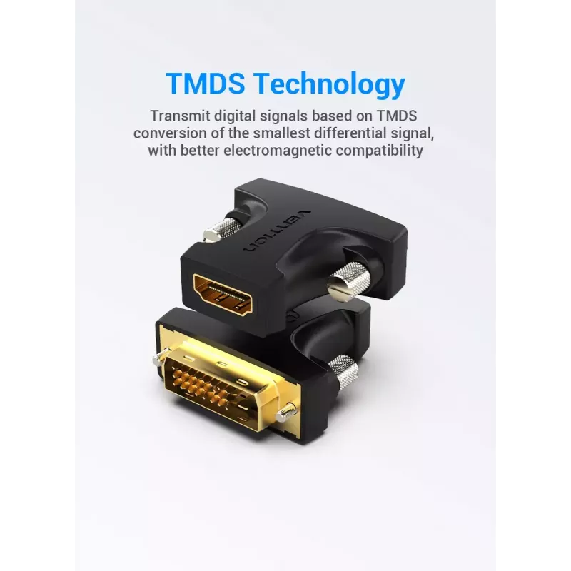 Vention HDMI sieviešu uz DVI vīriešu adapteris melns 1920x1080 60 Hz