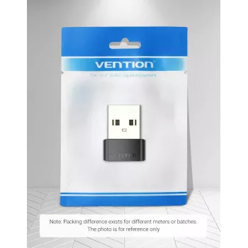 USB Adapter Vention CDWB0 USB 2.0 tēviņa savienotājs uz USB-C sievišķo savienotāju, melns PVC