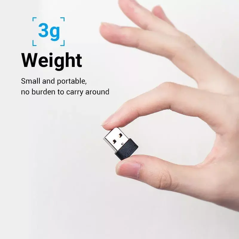 USB Adapter Vention CDWB0 USB 2.0 tēviņa savienotājs uz USB-C sievišķo savienotāju, melns PVC