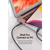 USB Adapter Vention CDWB0 USB 2.0 tēviņa savienotājs uz USB-C sievišķo savienotāju, melns PVC