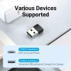 USB Adapter Vention CDWB0 USB 2.0 tēviņa savienotājs uz USB-C sievišķo savienotāju, melns PVC