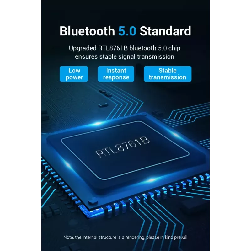 USB Bluetooth 5.0 adapteris Vention CDSB0 melns
