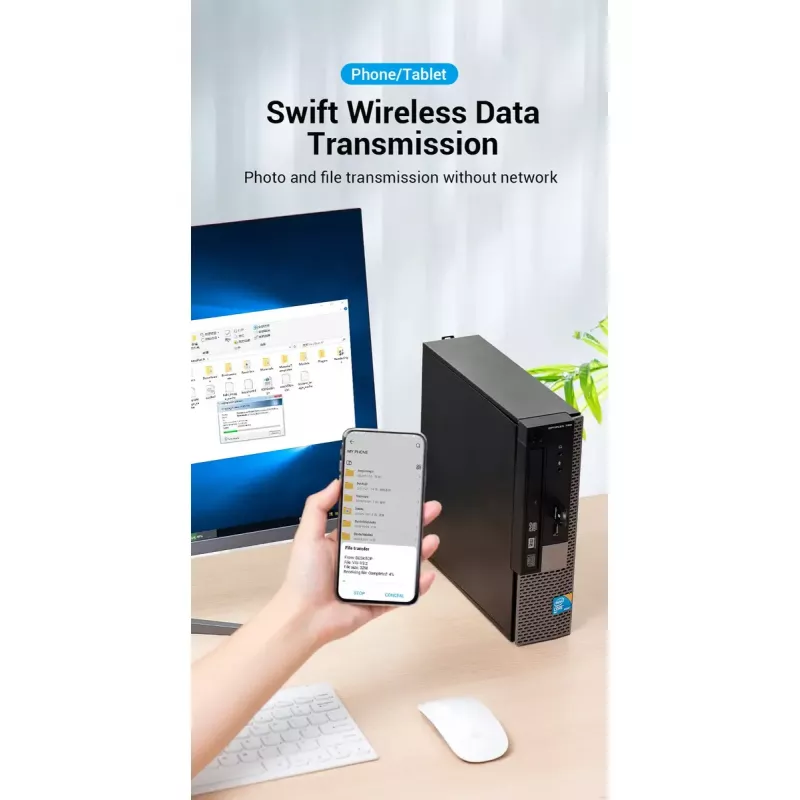 USB Bluetooth 5.0 adapteris Vention CDSB0 melns