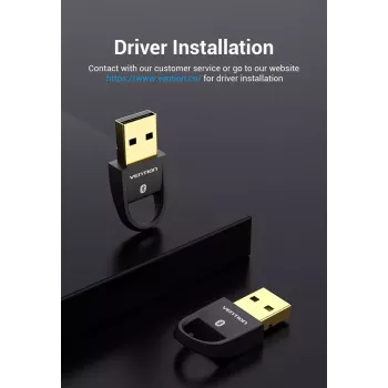 USB Bluetooth 5.0 adapteris Vention CDSW0 vadu savienojamība