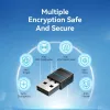 Vention USB Wi-Fi divjoslu adapteris 2.4G/5G melns bezvadu USB 433 Mbit/s