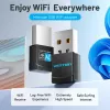 Vention USB Wi-Fi divjoslu adapteris 2.4G/5G melns bezvadu USB 433 Mbit/s