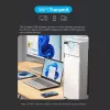 Vention USB Wi-Fi divjoslu adapteris 2.4G/5G melns bezvadu USB 433 Mbit/s
