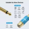 Audio adapteris Vention VDD-C03 — 6,5 mm (vīrišķais) uz RCA (sievišķais), zeltīti kontakti, zils