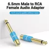 Audio adapteris Vention VDD-C03 — 6,5 mm (vīrišķais) uz RCA (sievišķais), zeltīti kontakti, zils